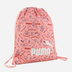 Акція на Рюкзак спортивний тканинний 13 л вміщує формат А4 Puma Phase AOP Small Gym Sack 09132502 Pink Fruitstretchy Cat AOP від Rozetka