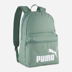 Акція на Рюкзак спортивний тканинний 18 л вміщує формат А4 Puma Phase Backpack 09116407 Green Moon від Rozetka