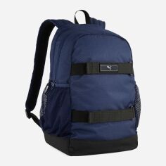 Акція на Рюкзак спортивний тканинний 27л вміщує формат А4 Puma Deck Backpack 91320-02 Navy від Rozetka