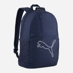 Акція на Рюкзак спортивний тканинний 18 л вміщує формат А4 Puma Plus Backpack 09118003 Navy від Rozetka