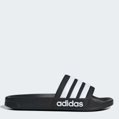 Акція на Чоловічі шльопанці для пляжу Adidas Adilette Shower GZ5922 39.5 (6UK) 24.5 см Cblack/Ftwwht/Cblack від Rozetka