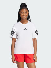 Акція на Футболка бавовняна жіноча Adidas W Fi 3S Tee JE0238 XS White від Rozetka