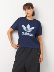 Акція на Футболка жіноча Adidas Originals Trfl Tee Boxy JD3144 L Nindig від Rozetka