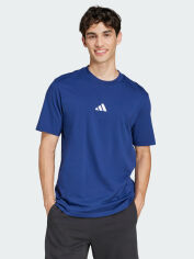 Акція на Футболка бавовняна довга чоловіча Adidas M Sl Sj T JF1093 L Dkblue/White від Rozetka