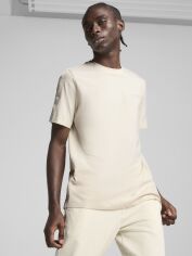 Акція на Футболка бавовняна довга чоловіча Puma Ess Tape Tee 68467487 2XL Alpine Snow від Rozetka