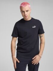 Акція на Футболка бавовняна чоловіча Puma Ess Tape Tee 68467416 2XL New Navy від Rozetka