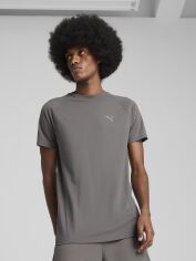 Акція на Футболка довга чоловіча Puma Evostripe Tee 68461179 S Cast Iron від Rozetka