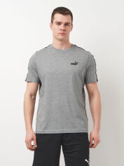 Акція на Футболка бавовняна довга чоловіча Puma Ess Tape Tee 68467403 S Medium Gray Heather від Rozetka