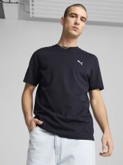 Акція на Футболка бавовняна довга чоловіча Puma Ess Small Logo Tee 68253816 S New Navy від Rozetka