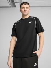 Акція на Футболка бавовняна довга чоловіча Puma Sport Tee 68461601 M Black від Rozetka