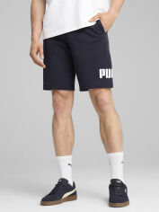 Акція на Шорти бавовняні короткі чоловічі Puma Ess Big No. 1 Logo Shorts 10» 68259616 L New Navy від Rozetka
