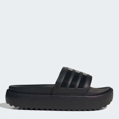 Акція на Жіночі шльопанці для пляжу Adidas Adilette Platform HQ6179 40.5 (7UK) 25.5 см Чорні від Rozetka