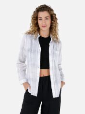 Акція на Сорочка бавовняна жіноча Colin's CL1068242OFW XS Off White від Rozetka