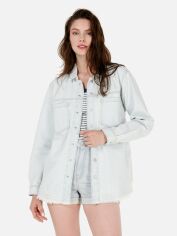 Акція на Сорочка джинсова оверсайз жіноча Colin's 480 Bovary CL1069601DN43453 SM Pepy Wash від Rozetka