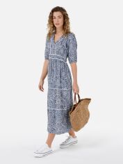Акція на Сукня міді літня жіноча Colin's CL1068369-INV XS Синя від Rozetka