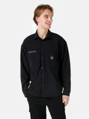 Акція на Сорочка чоловіча Colin's CL1068193-BLK L Чорна від Rozetka