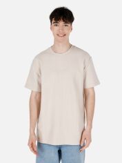 Акція на Футболка бавовняна довга чоловіча Colin's CL1068266LBG L Light Beige від Rozetka