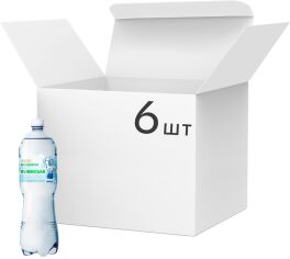 Акція на Упаковка мінеральної газованої води Алекс Лужанська 1.5 л х 6 шт від Rozetka
