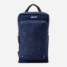 Акція на Чоловіча тканинна сумка-слінг через плече Levi's 413265741 Синя від Rozetka