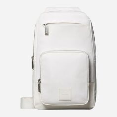 Акція на Сумка слінг через плече чоловіча Calvin Klein 632436534 Біла від Rozetka
