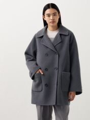 Акція на Пальто осіннє жіноче Uniqlo 366599595 S Сіре від Rozetka