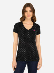 Акція на Футболка бавовняна жіноча U.S. Polo Assn 403543111 S Чорна від Rozetka