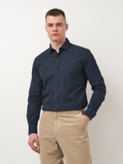 Акція на Сорочка бавовняна чоловіча Massimo Dutti 143348477c17 M Темно-синя від Rozetka