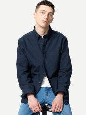 Акція на Сорочка бавовняна чоловіча Uniqlo 997160840 3XL Синя від Rozetka