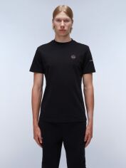 Акція на Футболка бавовняна довга чоловіча Napapijri S-Badge SS NP0A4I3N0411 M Чорна від Rozetka