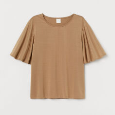 Акція на Футболка жіноча H&M 1132997wer S Коричнева від Rozetka