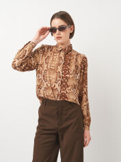 Акція на Сорочка жіноча H&M 697054p08 34 Коричнева від Rozetka