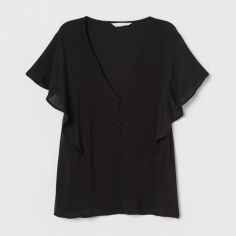 Акція на Блузка жіноча H&M 8427271wer M Чорна від Rozetka
