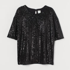 Акція на Блузка жіноча H&M 9085632wer S Чорна від Rozetka