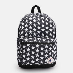 Акція на Рюкзак спортивний 24 л вміщує формат А4 Converse Go 2 Backpack Stars Black And White 10019901-102 Чорний/Білий від Rozetka