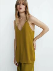 Акція на Топ жіночий Massimo Dutti 5116441510c17 34 Оливковий від Rozetka