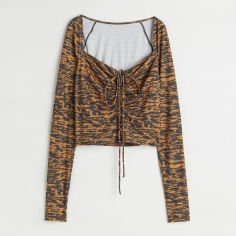 Акція на Топ жіночий H&M 10714975wer L Коричневий від Rozetka