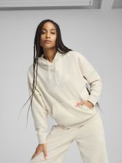 Акція на Худі жіноче Puma Ess Script Comfort Hoodie Tr 68498387 M Alpine Snow від Rozetka