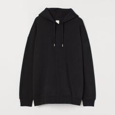Акція на Хужі оверсайз жіноче H&M 8575141wer L Чорне від Rozetka