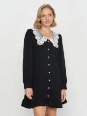 Акція на Сукня міді осіння жіноча H&M 9565023wer 32 Чорна від Rozetka