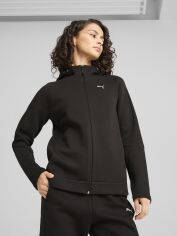 Акція на Толстовка на блискавці з капюшоном жіноча Puma Evostripe Full-Zip Hoodie Dk 68505001 XS Black від Rozetka