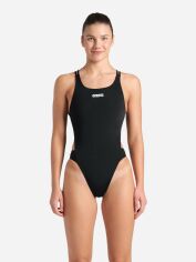 Акція на Суцільний купальник жіночий Arena Swimsuit Tech Multi Solid 008054-501 40 Чорний від Rozetka