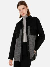 Акція на Сорочка утеплена оверсайз жіноча Colin's CL1071239BLK XS-S Black від Rozetka