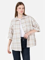 Акція на Сорочка оверсайз жіноча Colin's CL1068245BEI XS Beige від Rozetka
