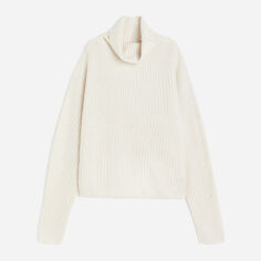 Акція на Светр вовняний жіночий H&M 10135915wer XS Молочний від Rozetka