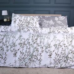 Акція на Комплект постільної білизни MirSon Сімейний 2x143x210 см 17-0668 Grey Blooms Ranforce Elite від Rozetka