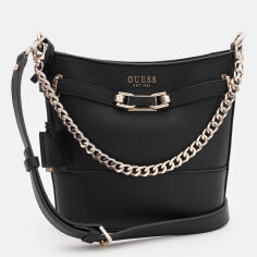 Акція на Сумка крос-боді через плече жіноча середня Guess Silvye HWBGG95-27040-BLA Black від Rozetka