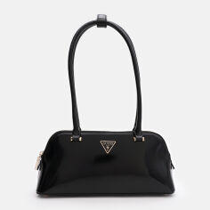 Акція на Сумка багет сідло жіноча середня Guess Arnela HWNG94-96080-BLA Black від Rozetka