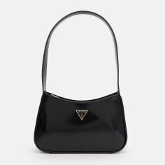 Акція на Сумка багет сідло жіноча середня Guess Arnela HWNG94-96170-BLA Black від Rozetka