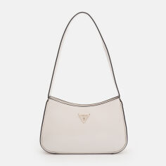 Акція на Сумка багет сідло жіноча середня Guess Arnela HWNG94-96170-BON Bone від Rozetka