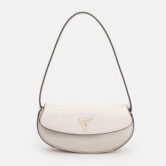 Акція на Сумка багет сідло жіноча маленька Guess Arnela HWNG94-96780-BON Bone від Rozetka